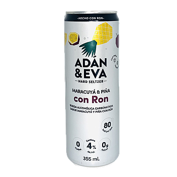 Hard Seltzer Adan & EVA Maracuya y Piña 355ml